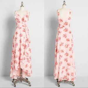 Hutch Pink Terracotta Tossed Tulips Dress XS